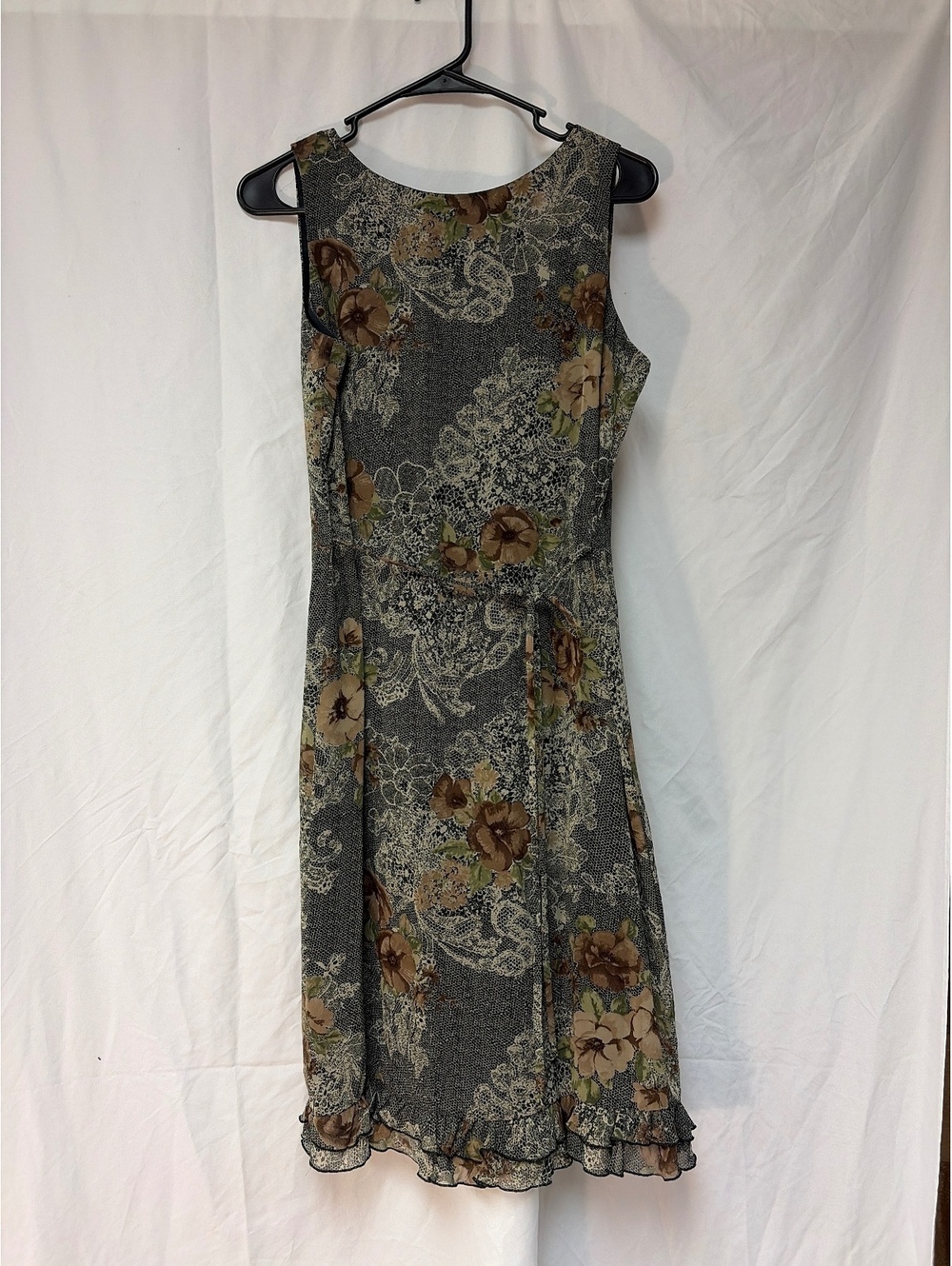 Nikki Morgan Floral Print Sleeveless Midi Dress Size 6